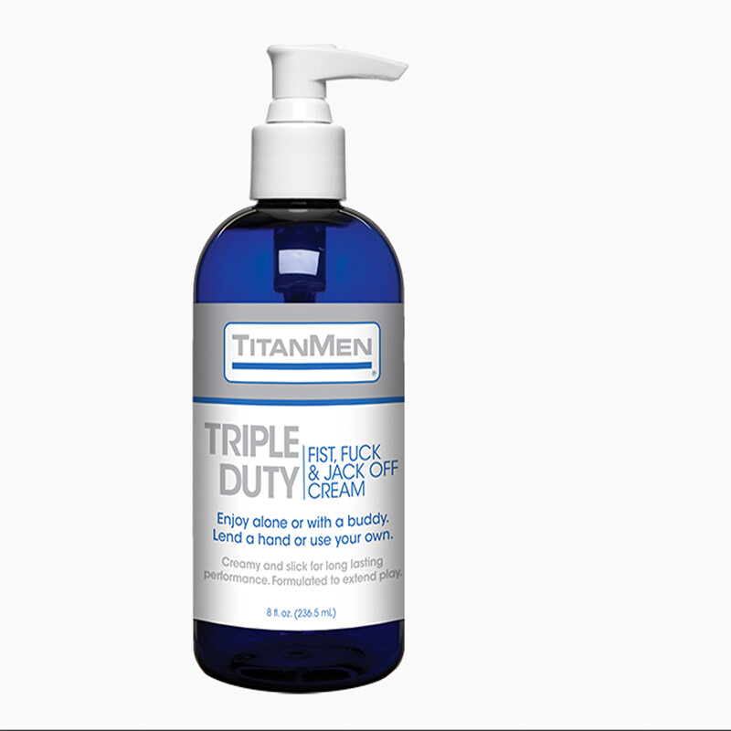 TitanMen - Triple Duty Cream 8oz Lube Multi-purpose Personal Lubricant
