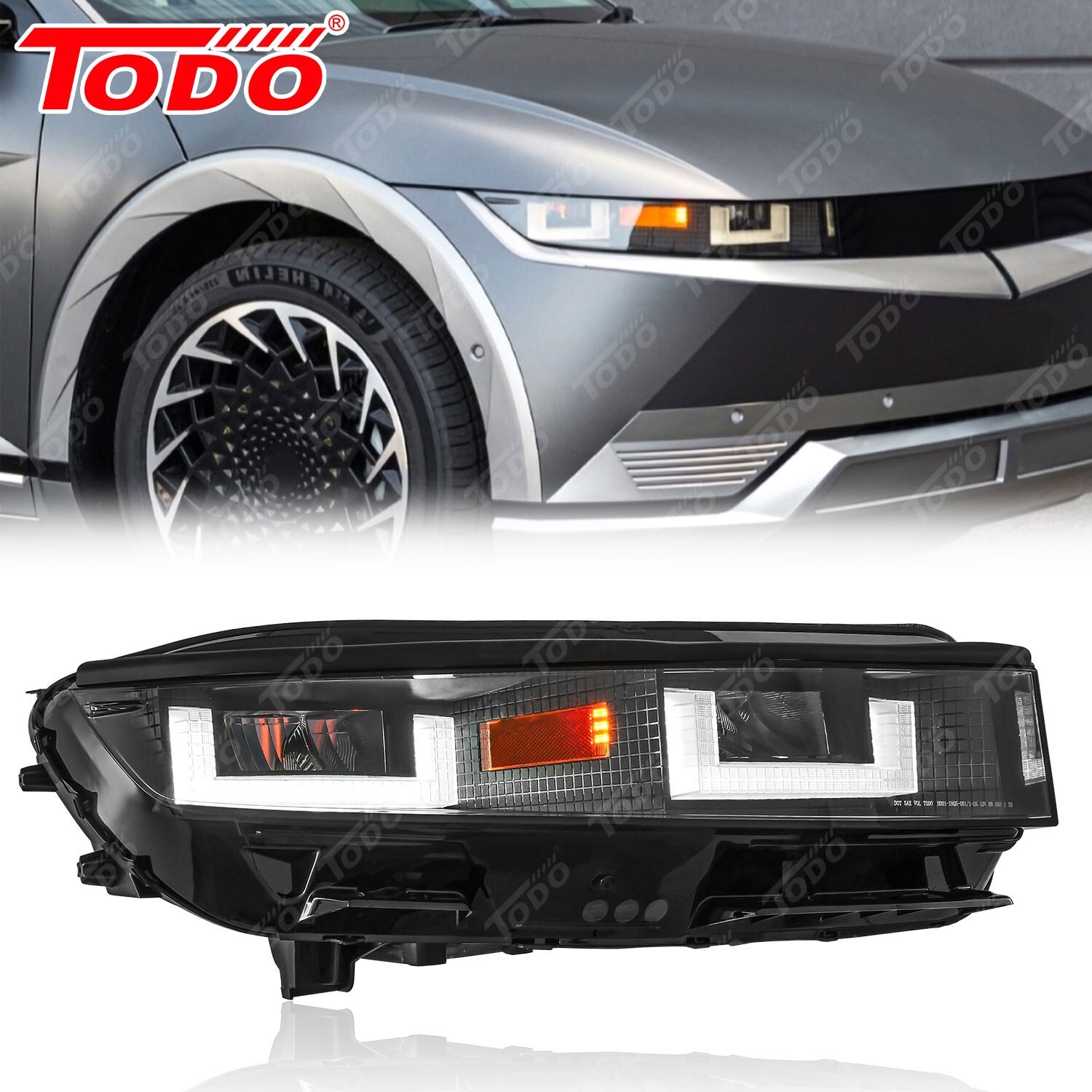 For 2022 2023 2024 Hyundai Ioniq 5 Headlight LED RH Right Passenger Side For 2022 2023 2024 Hyundai Ioniq 5 Headlight LED RH Right Passenger Side