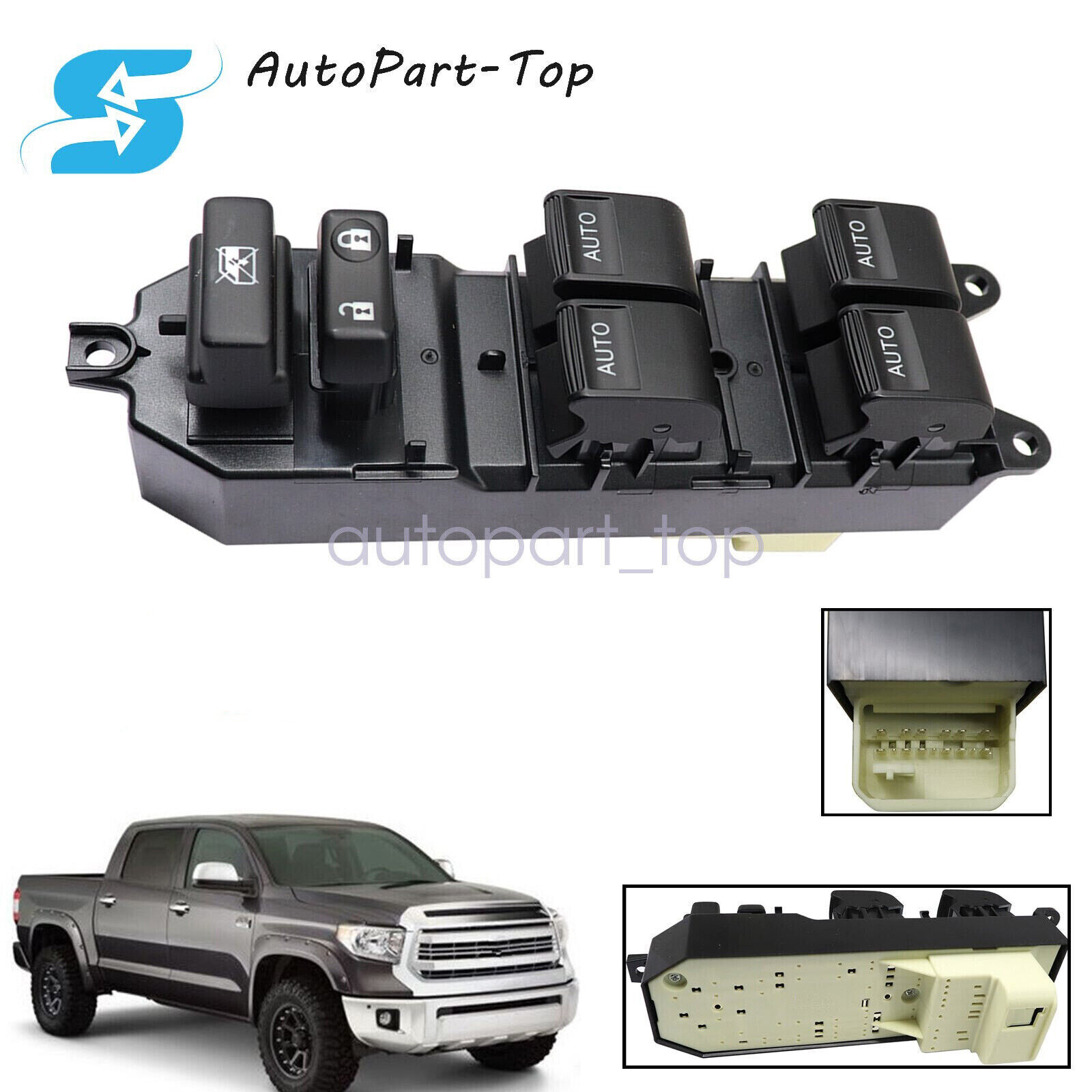 For Toyota Tundra 2007-2021 Driver Side LED Power Window Switch Auto Down Up