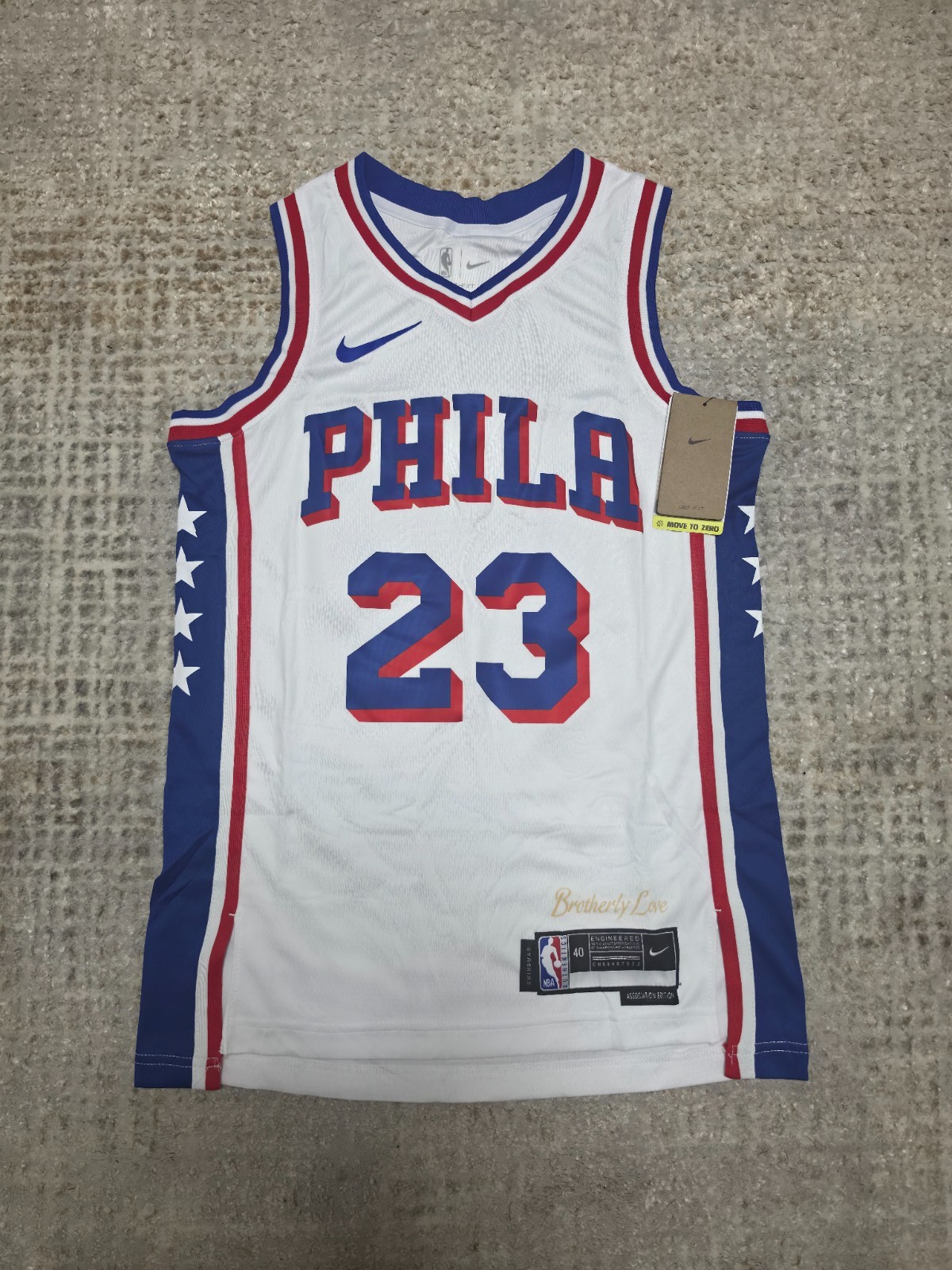 Philadelphia 76ers Lebron James#23 White Philadelphia 76ers Lebron James#23 White