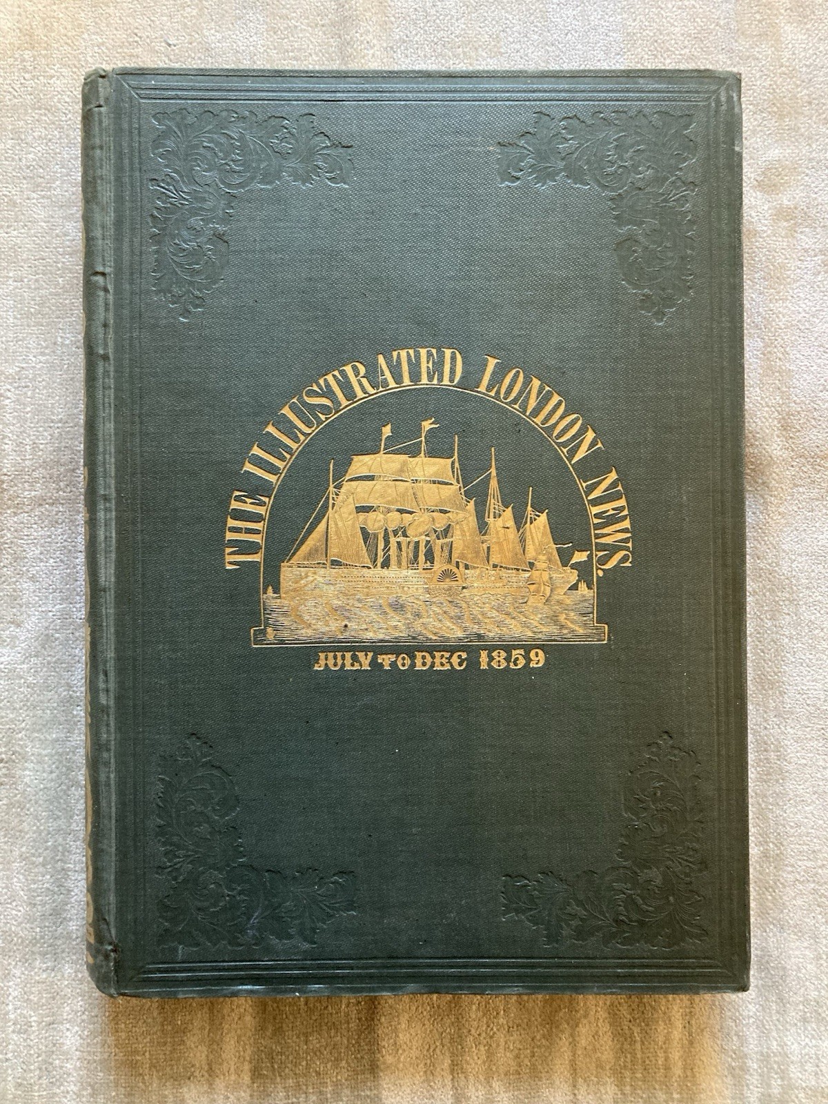 Antique, The Illustrated London News, 1859, Excellent Illustrations, Good+ Antique, The Illustrated London News, 1859, Excellent Illustrations, Good+