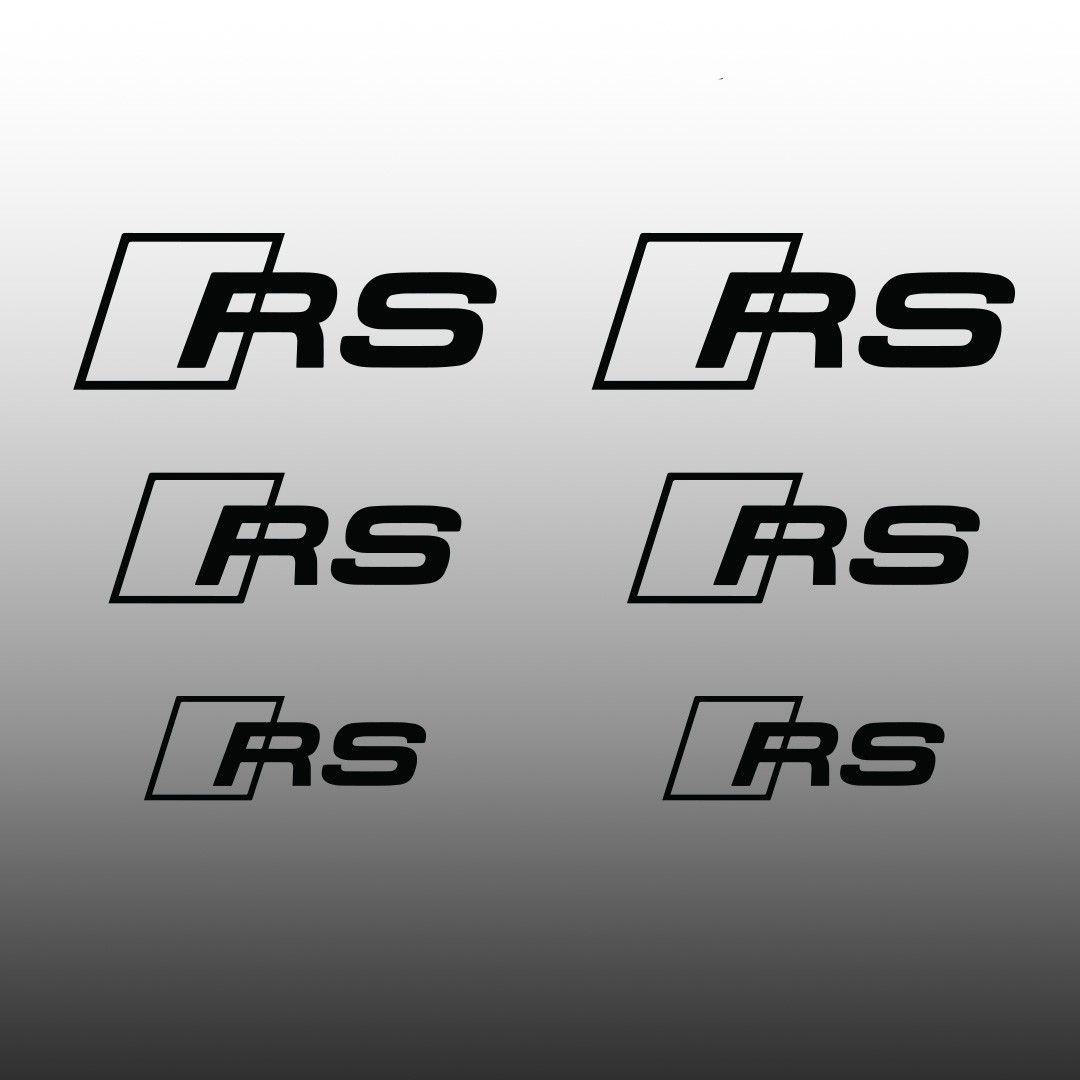 Audi RS Brake Caliper Decal Stickers Heat Resistant Audi RS Brake Caliper Decal Stickers Heat Resistant