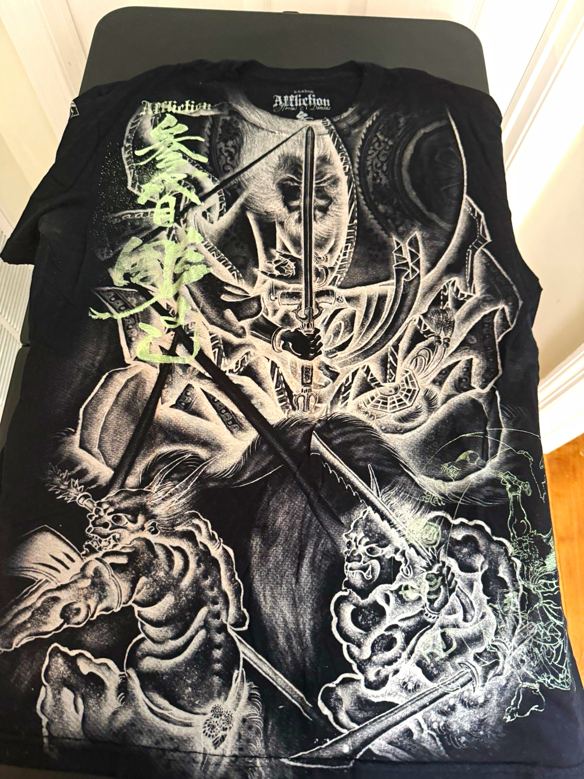 Vintage Affliction Horiyoshi III Heroes Demons 100 Demons AOP Shirt XL Rare
