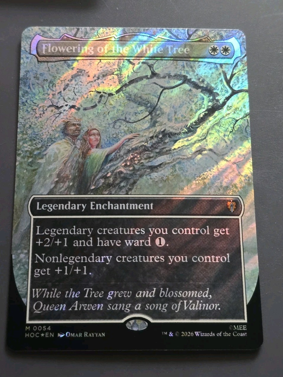 Flowering of The White Tree (Borderless) (Surge Foil) UB: LOTR Hobbit MTG