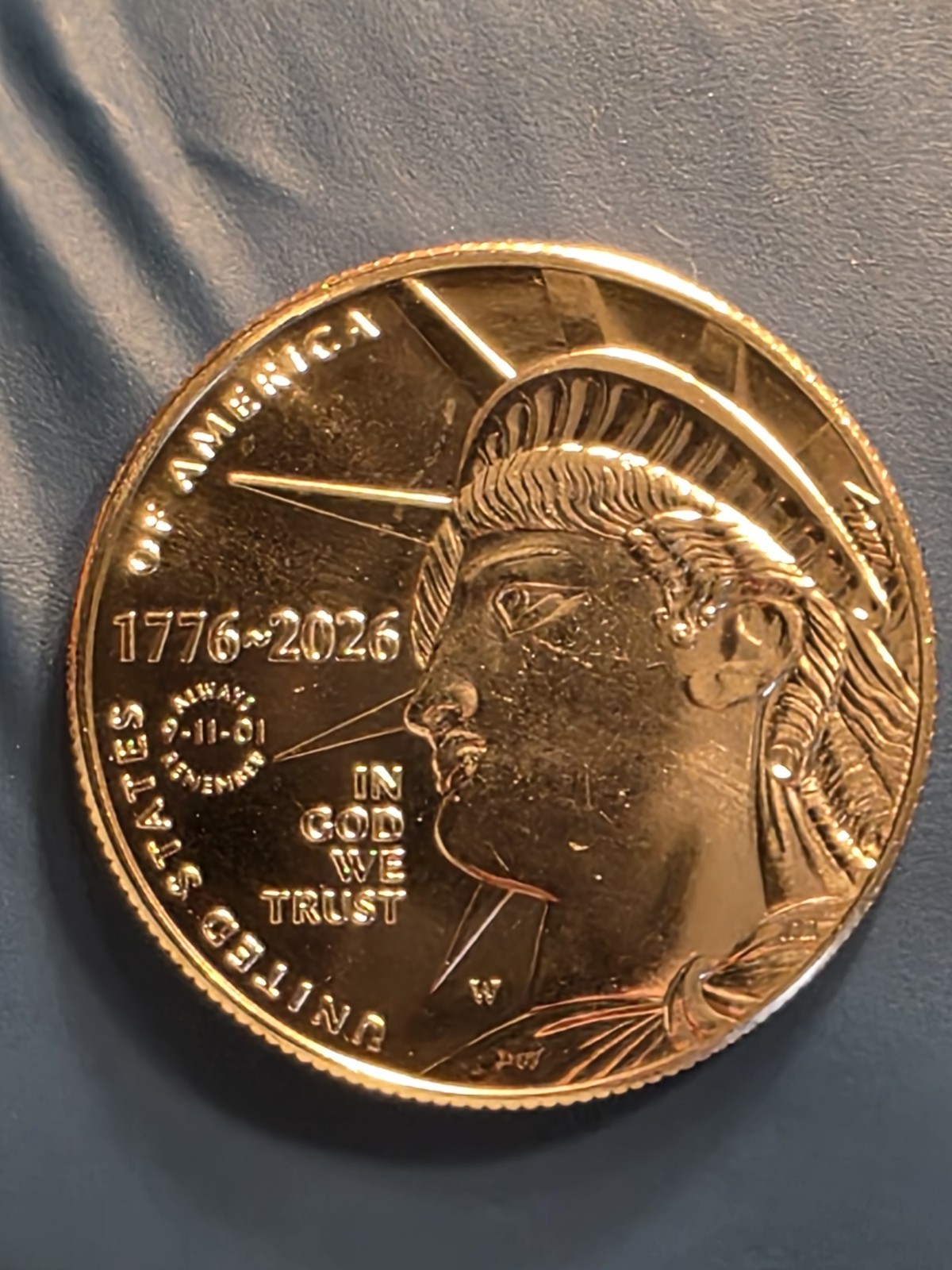 2026-W Enduring Liberty Half Dollar 50C 9-11-01 Always Remember W Privy IN HAND