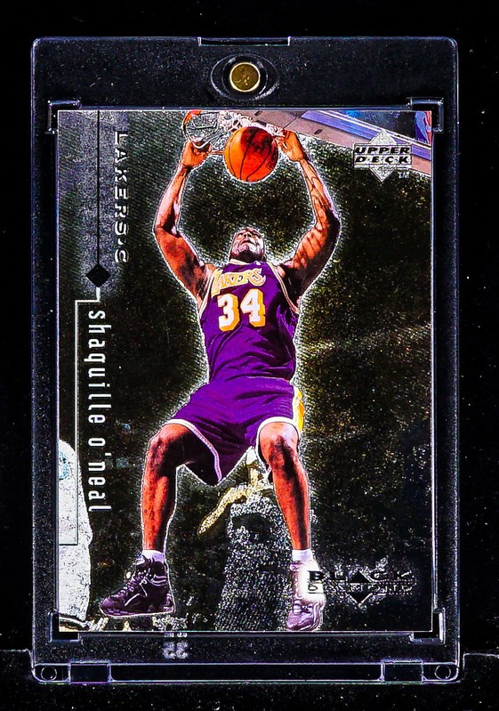 Shaquille O'Neal RARE METALLIC FOIL DUNK CARD Los Angeles Lakers HOF