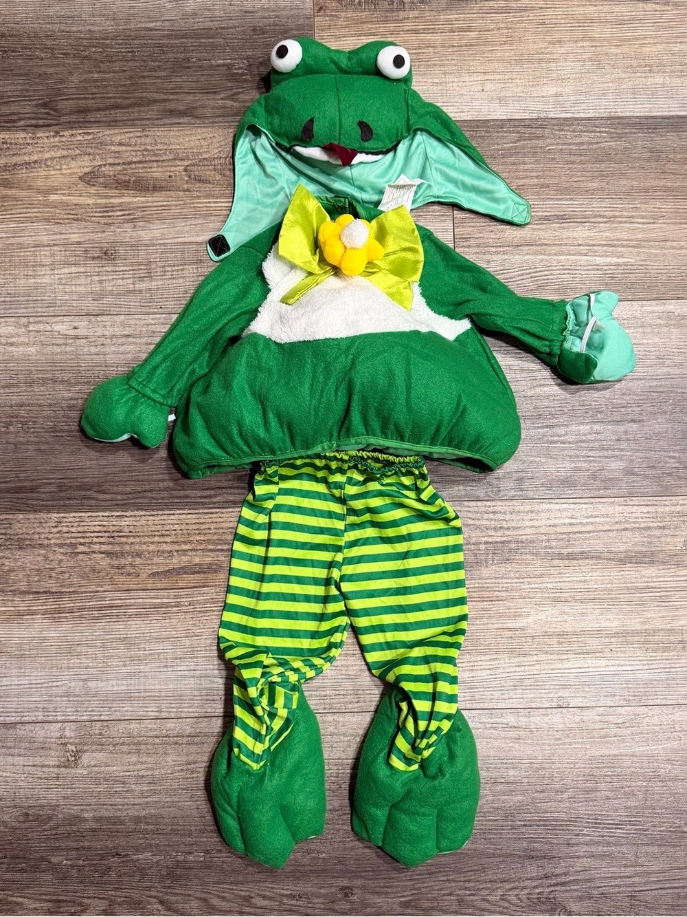 Rubie\'s Green Frog Costume Plush Halloween Hood Feet Rubie\'s Green Frog Costume Plush Halloween Hood Feet