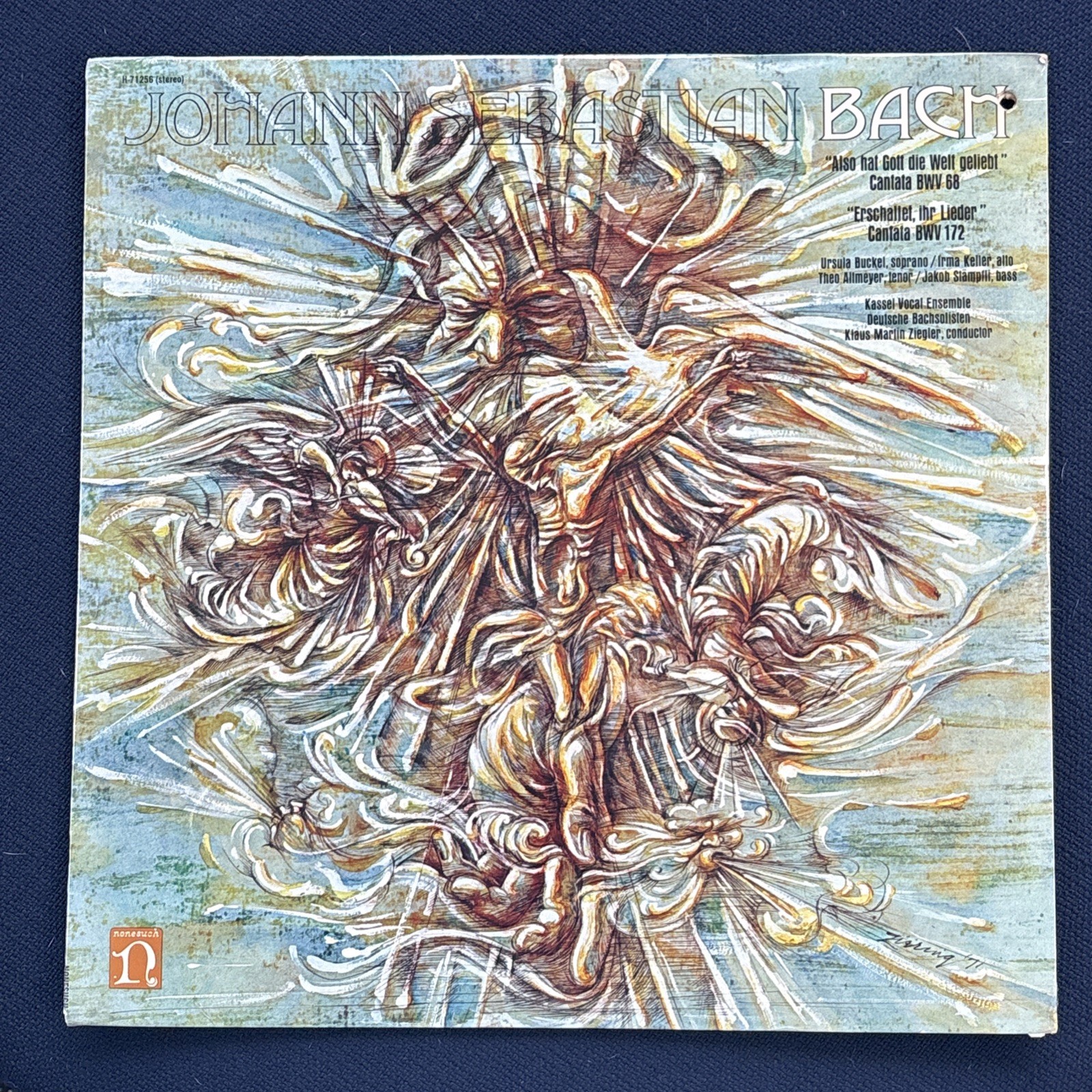 Johann Sebastian Bach - Also Hat Gott Die Welt Geliebt Cantata 1971 LP - H-71256 Johann Sebastian Bach - Also Hat Gott Die Welt Geliebt Cantata 1971 LP - H-71256