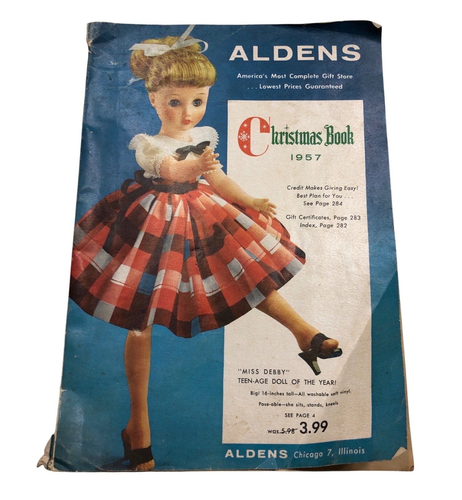 Alden's 1957 Christmas Catalog Miss Debbie Doll Vintage Ephemera Americana Toys