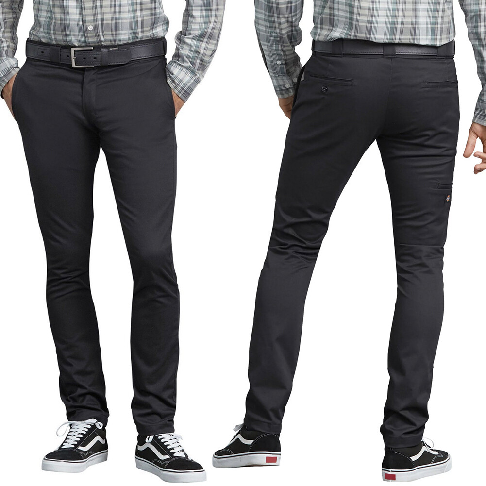 Dickies Men\'s WP801 Flex Skinny Fit Straight Leg Twill Work Uniform Pants Dickies Men\'s WP801 Flex Skinny Fit Straight Leg Twill Work Uniform Pants