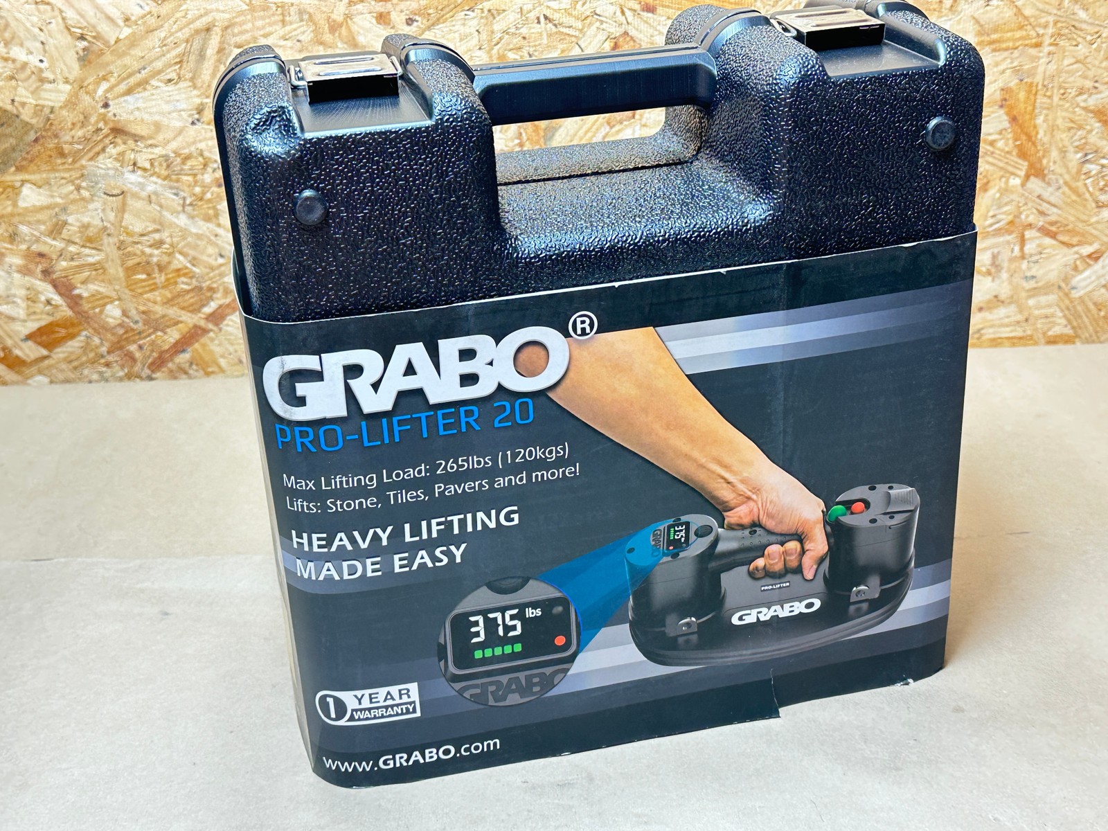 New Grabo Pro Lifter 20 with Case Robotic Suction Lifting Grip Machine
