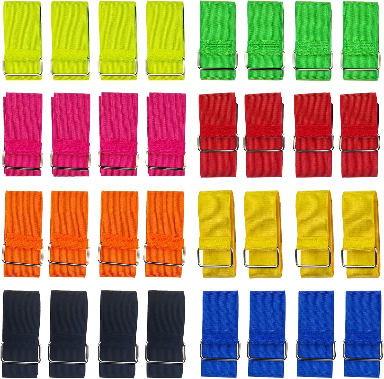 4/8/16/32 Pack 3 Legged Race Bands Colorful Firm Elastic Tie Rope for Outdoor Fu 4/8/16/32 Pack 3 Legged Race Bands Colorful Firm Elastic Tie Rope for Outdoor Fu