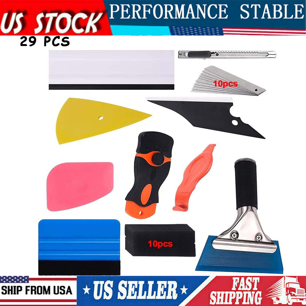 29Pc Car Window Tint Tools Kit Auto Film Tinting Scraper Squeegee Installation 29Pc Car Window Tint Tools Kit Auto Film Tinting Scraper Squeegee Installation
