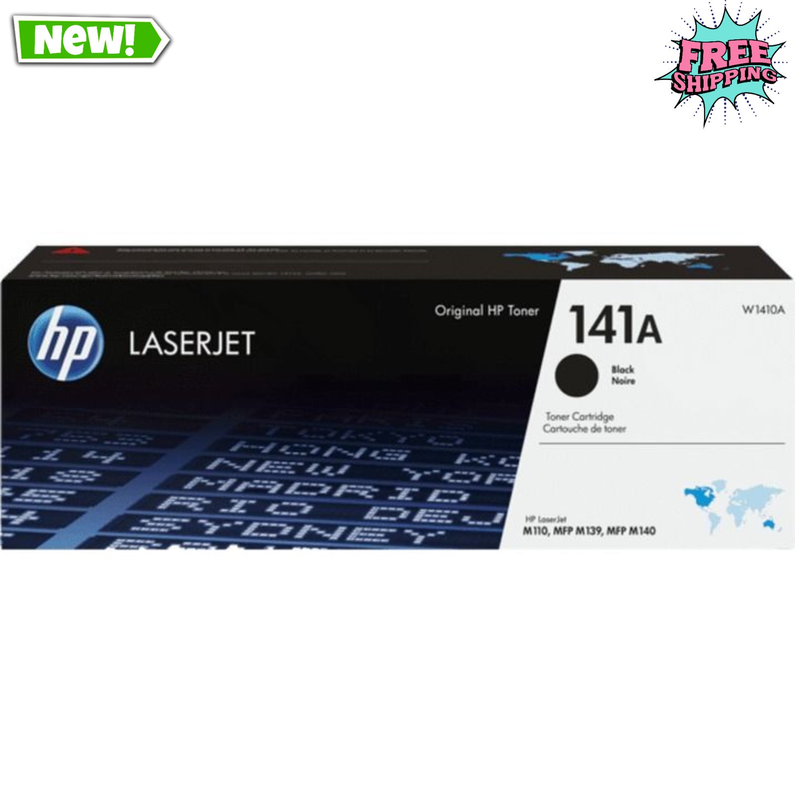 HP 141A Black Original LaserJet Toner W1410A 950 Pages FREESHIP