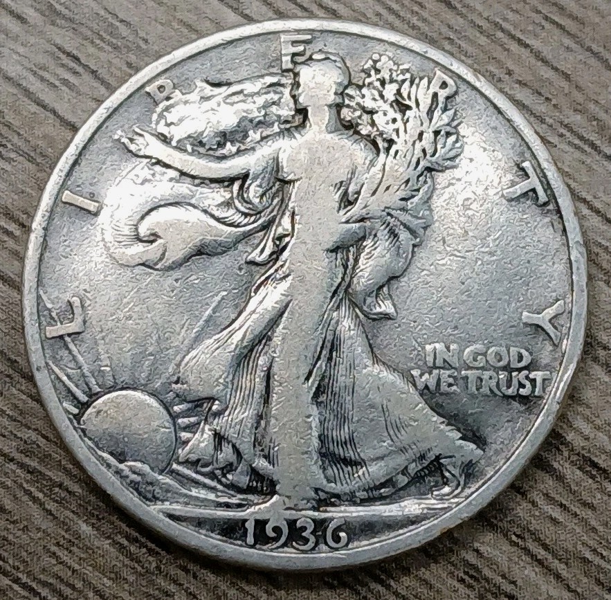 1936-P VF Silver Walking Liberty Half Dollar -  #2
