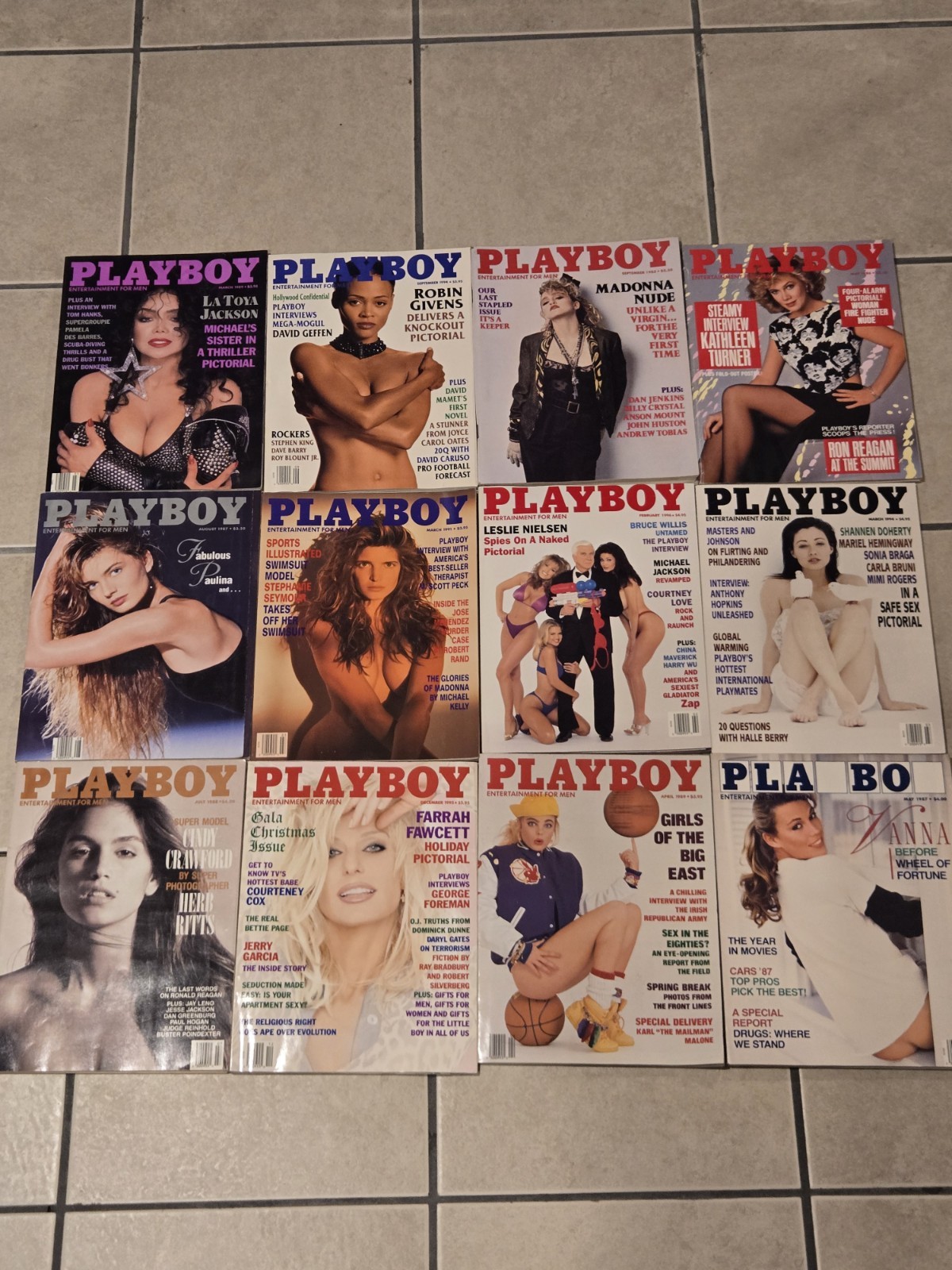 Vintage Playboy Magazine Lot of 21 80's & 90's EXCELLENT CONDITION Vintage Playboy Magazine Lot of 21 80's & 90's EXCELLENT CONDITION