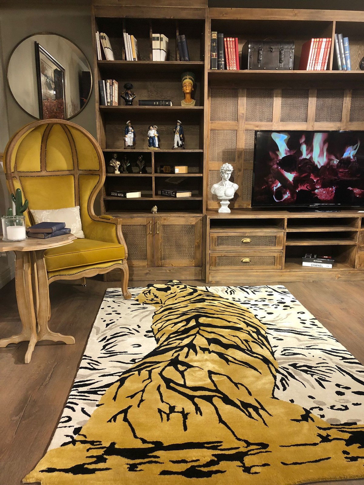 Alfa Rich Handmade Custom Tiger Bespoke Tufted Rugs for Living Room Bedroom