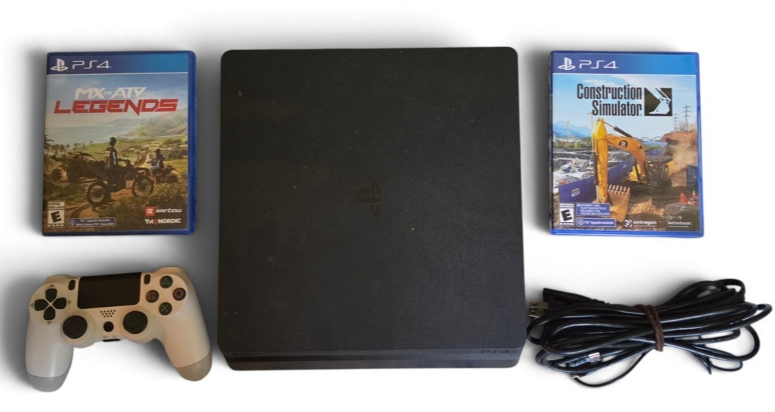 Sony PlayStation 4 Slim Black Console 1TB Bundle 1 Controller, 2 Games Sony PlayStation 4 Slim Black Console 1TB Bundle 1 Controller, 2 Games
