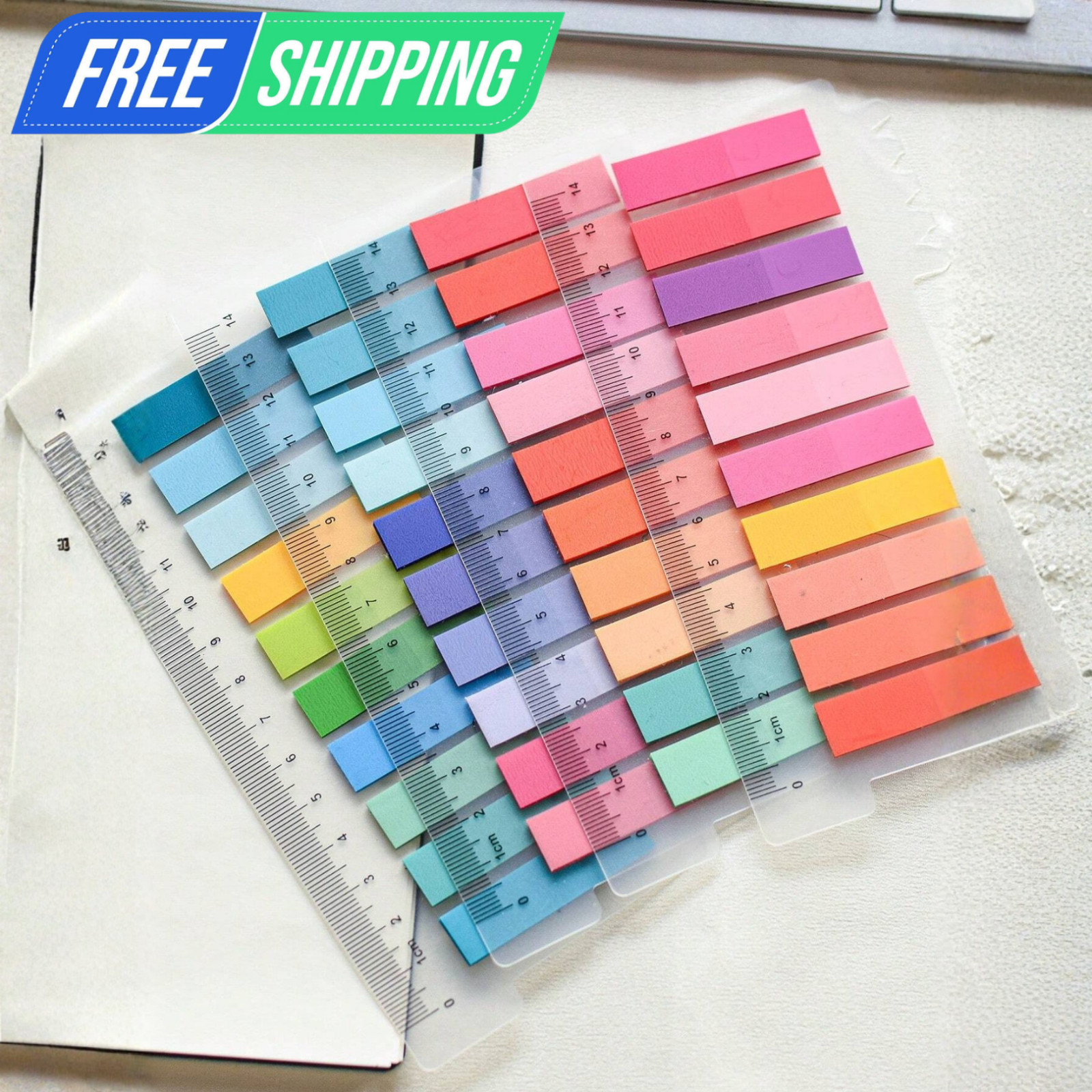 800Pcs Sticky Tabs Page Markers Morandi Index Tabs Book Flags Repositionable USA