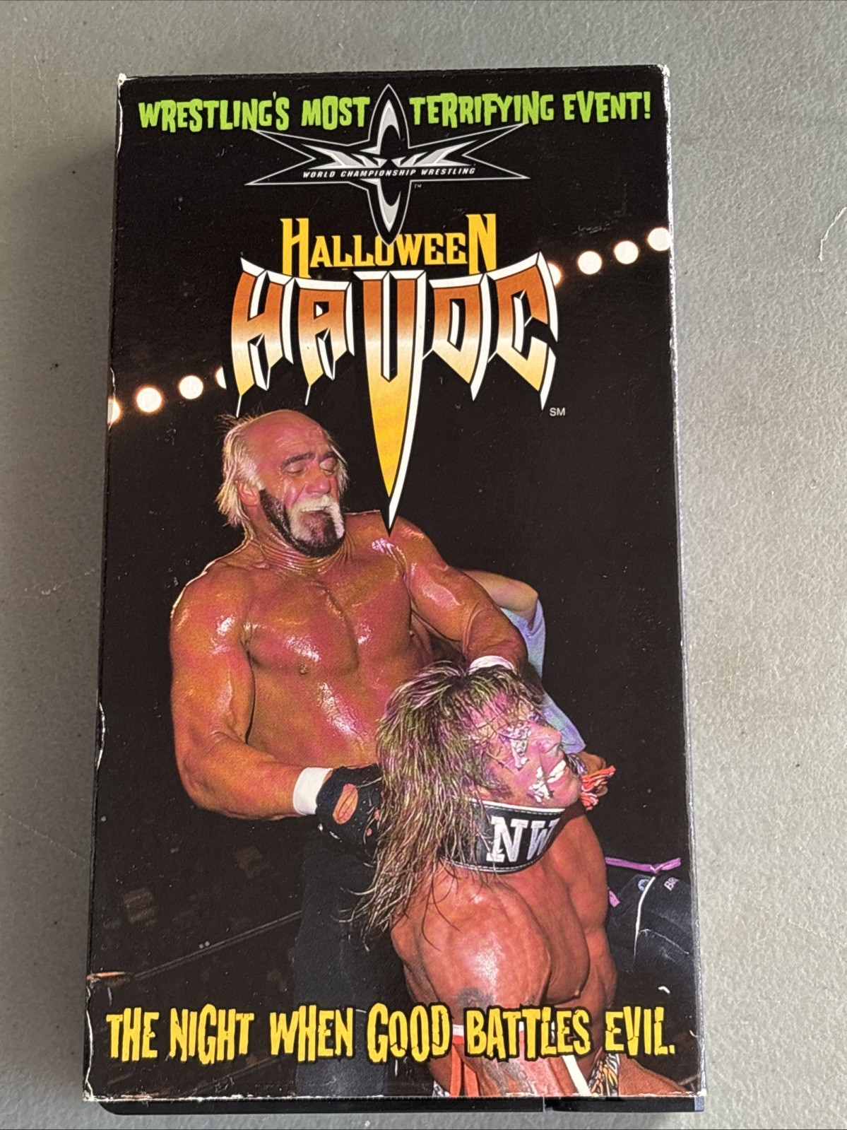 Vintage 1998 WCW Halloween Havoc VHS Wrestling Hogan Ultimate Warrior Goldberg Vintage 1998 WCW Halloween Havoc VHS Wrestling Hogan Ultimate Warrior Goldberg