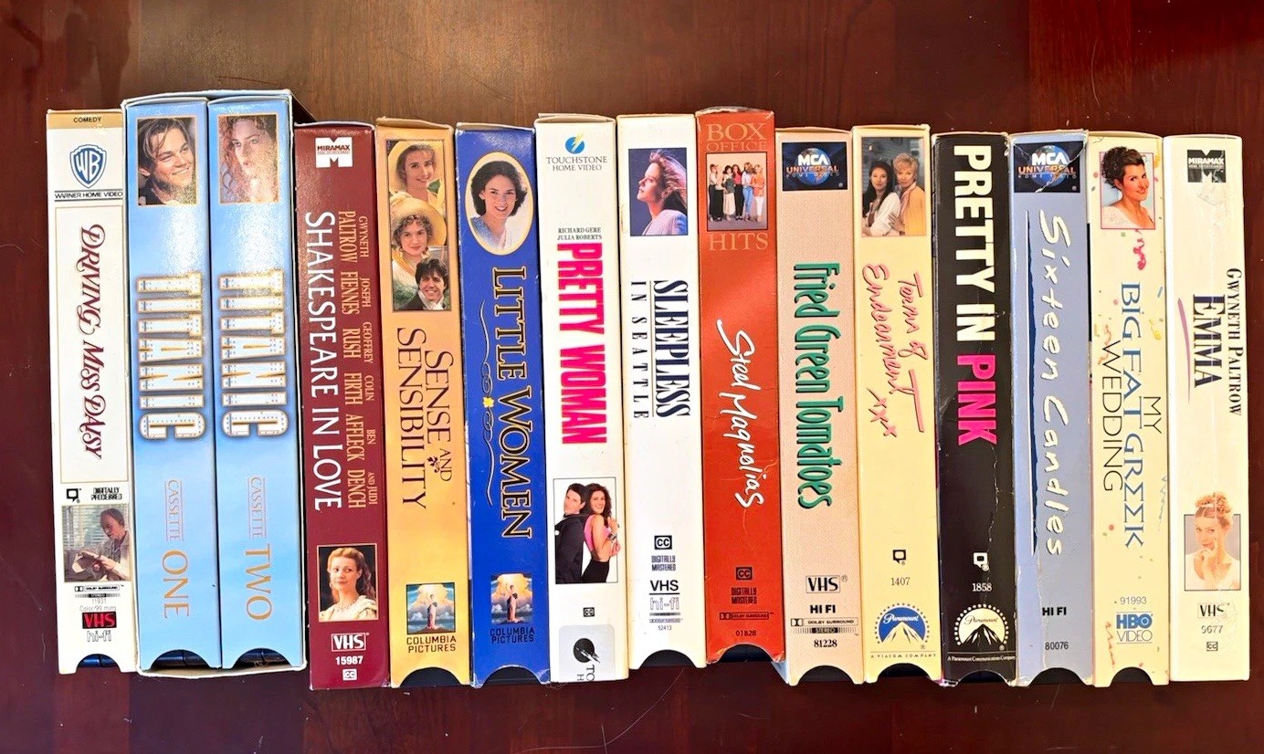 Bundle of 14 VHS Romantic Comedies- Description for Overview