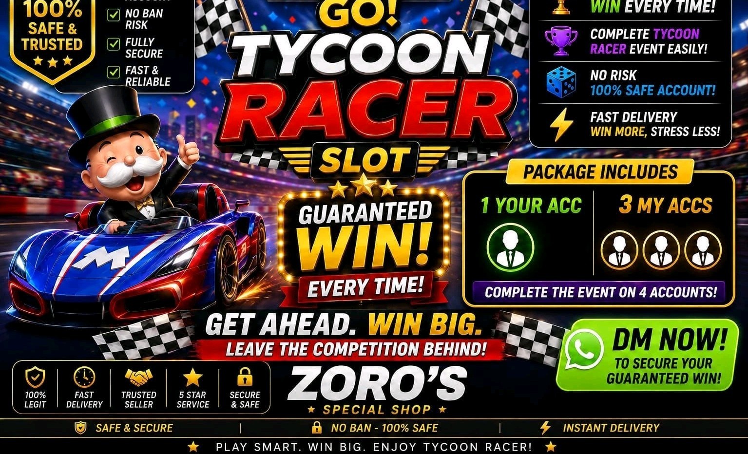Transylvania Tycoon Racer - MONOPOLYGo First Place Guaranteed 🥇(23rd September)