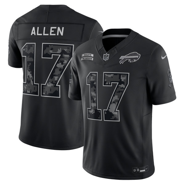 Josh Allen #17 Buffalo Bills  2026 Salute to Service Stitched Limited Jersey