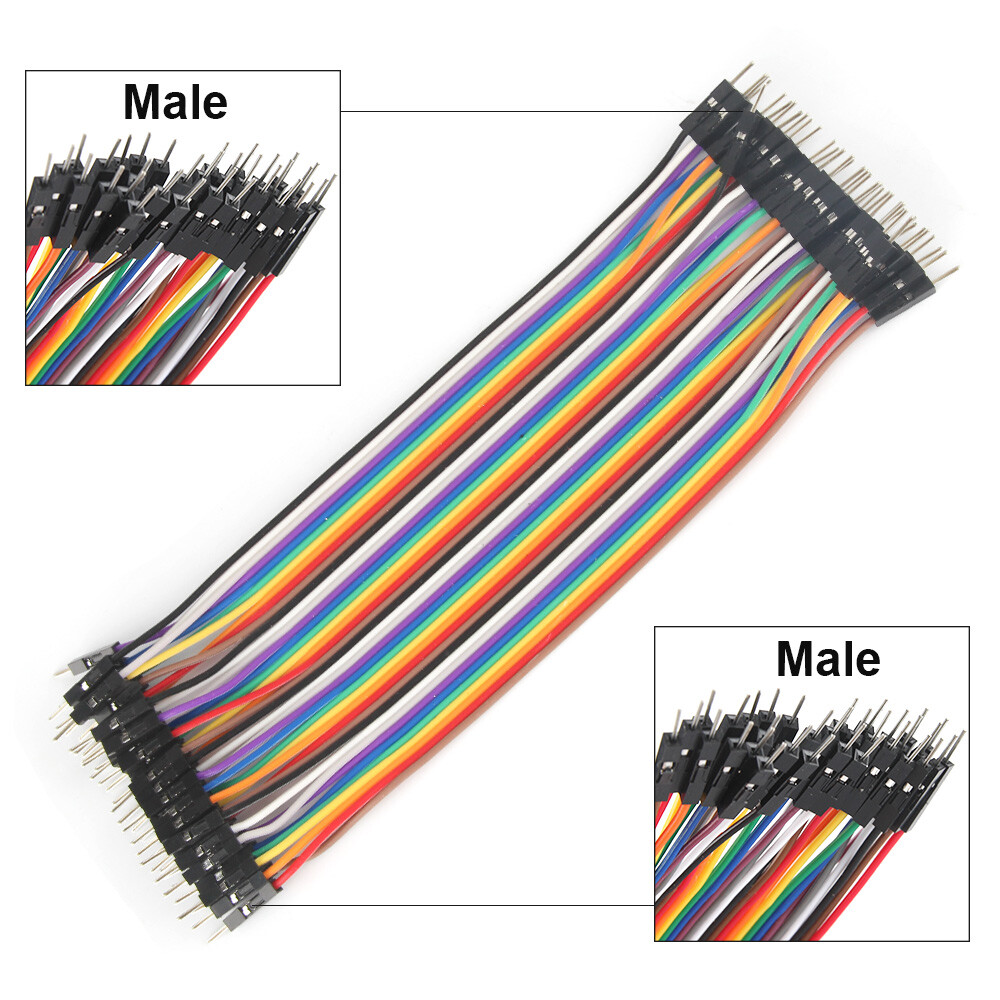 40 Pin Dupont Cables M-F, M-M, F-F Jumper Breadboard Wire GPIO Ribbon Pi Arduino 40 Pin Dupont Cables M-F, M-M, F-F Jumper Breadboard Wire GPIO Ribbon Pi Arduino
