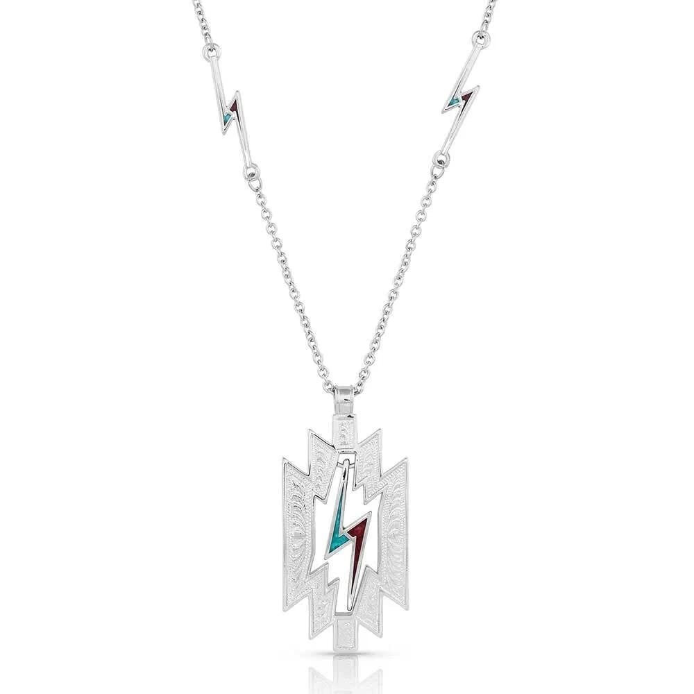 Montana Silversmiths Thunder Cloud Turquoise Silver Western Necklace Jewelry Montana Silversmiths Thunder Cloud Turquoise Silver Western Necklace Jewelry
