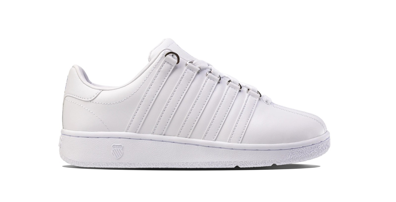 MEN'S K-SWISS Classic VN White/White Leather Shoes New In Box MEN'S K-SWISS Classic VN White/White Leather Shoes New In Box