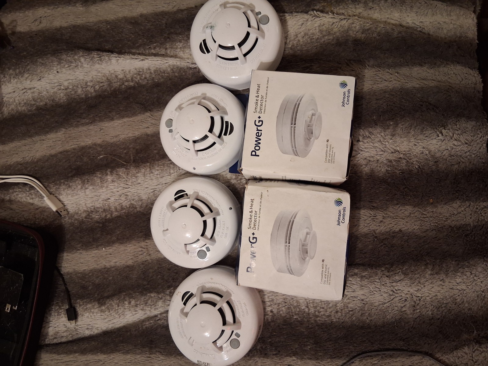 Lot Of 7 Johnson Controls PowerG+ Smoke & Heat Detector 915 MHz 88031151 PGP9976 Lot Of 7 Johnson Controls PowerG+ Smoke & Heat Detector 915 MHz 88031151 PGP9976