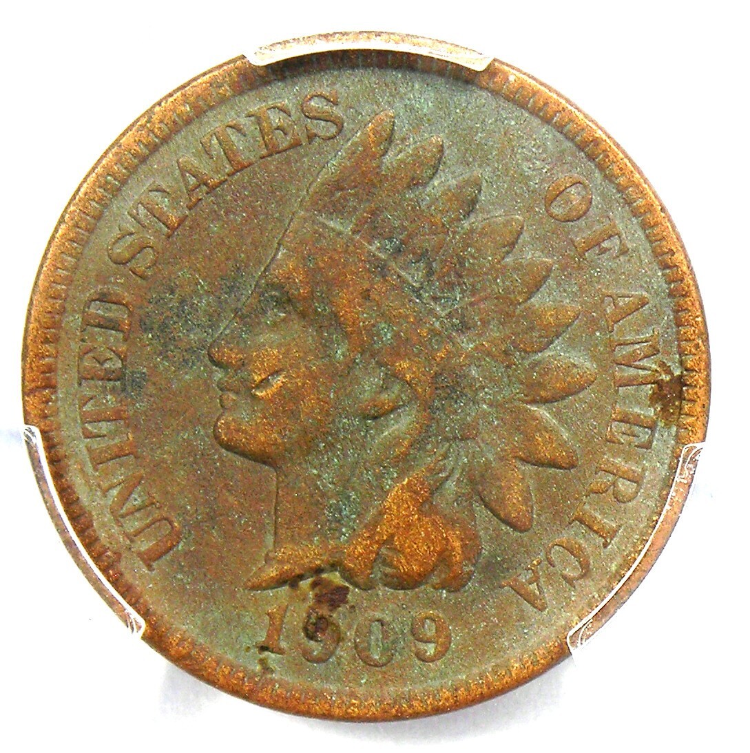 1909-S Indian Cent 1C - Certified PCGS VF Details - Rare Key Date Penny