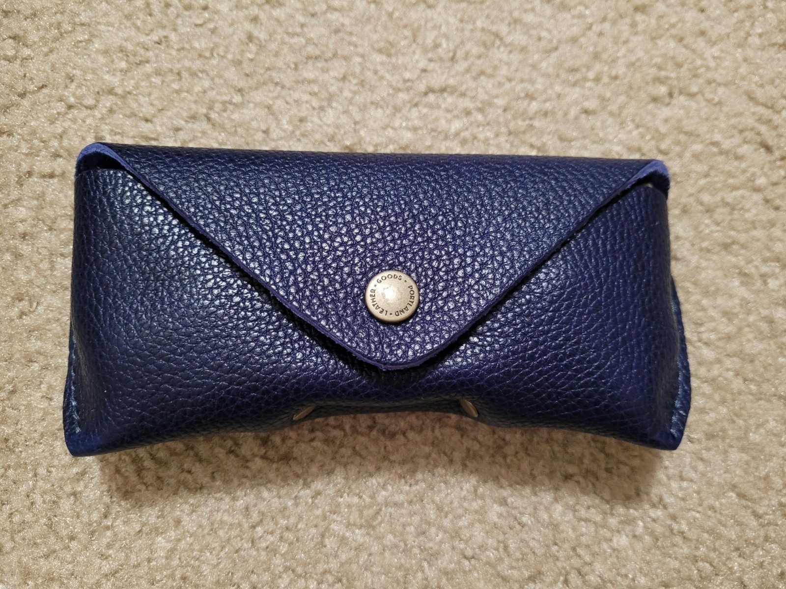 Portland Leather Goods Sunglasses Case cobalt brand new PLG
