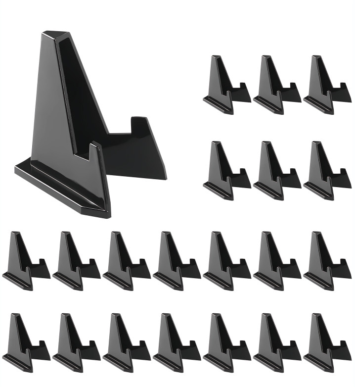 20PCS Black Acrylic Easel Stands-Coin Display Holder for Challenge Coins Medals 20PCS Black Acrylic Easel Stands-Coin Display Holder for Challenge Coins Medals
