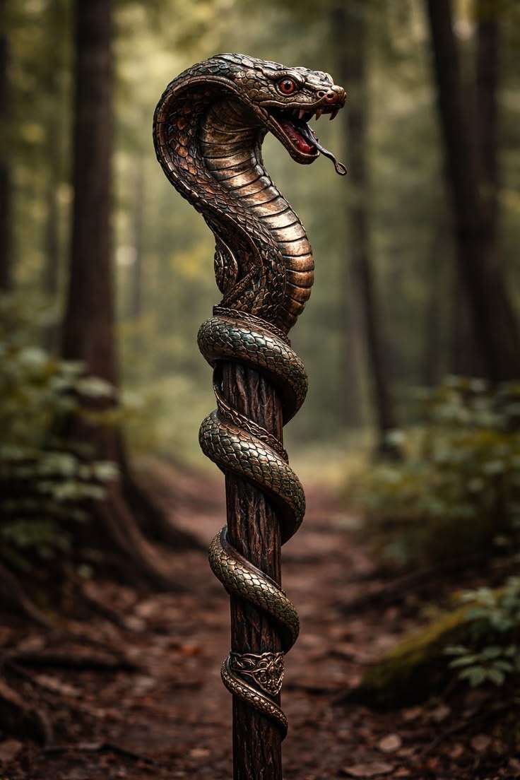 Wooden walking stick hand carved Cobra snake handmade wooden walking cane Wooden walking stick hand carved Cobra snake handmade wooden walking cane