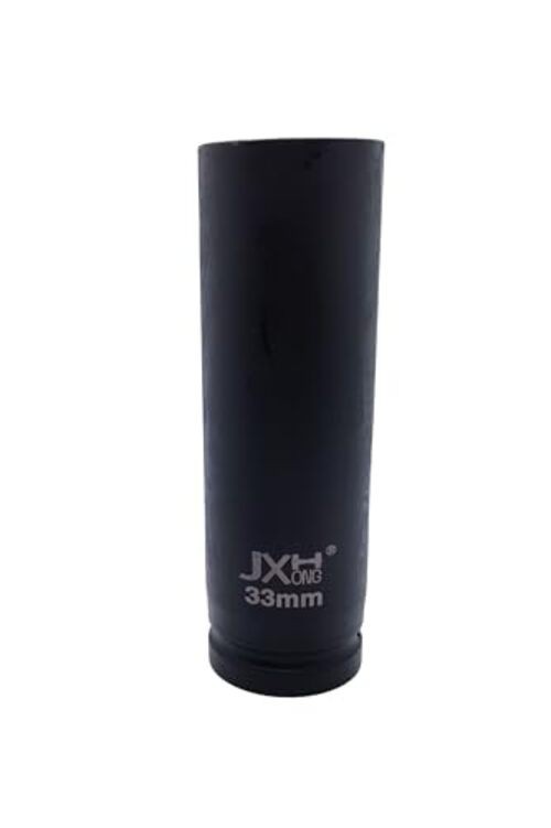 1-Inch Drive Metric Extra Deep Impact Socket, Heavy-Duty,6-Point, 6.3-Inch 33mm
