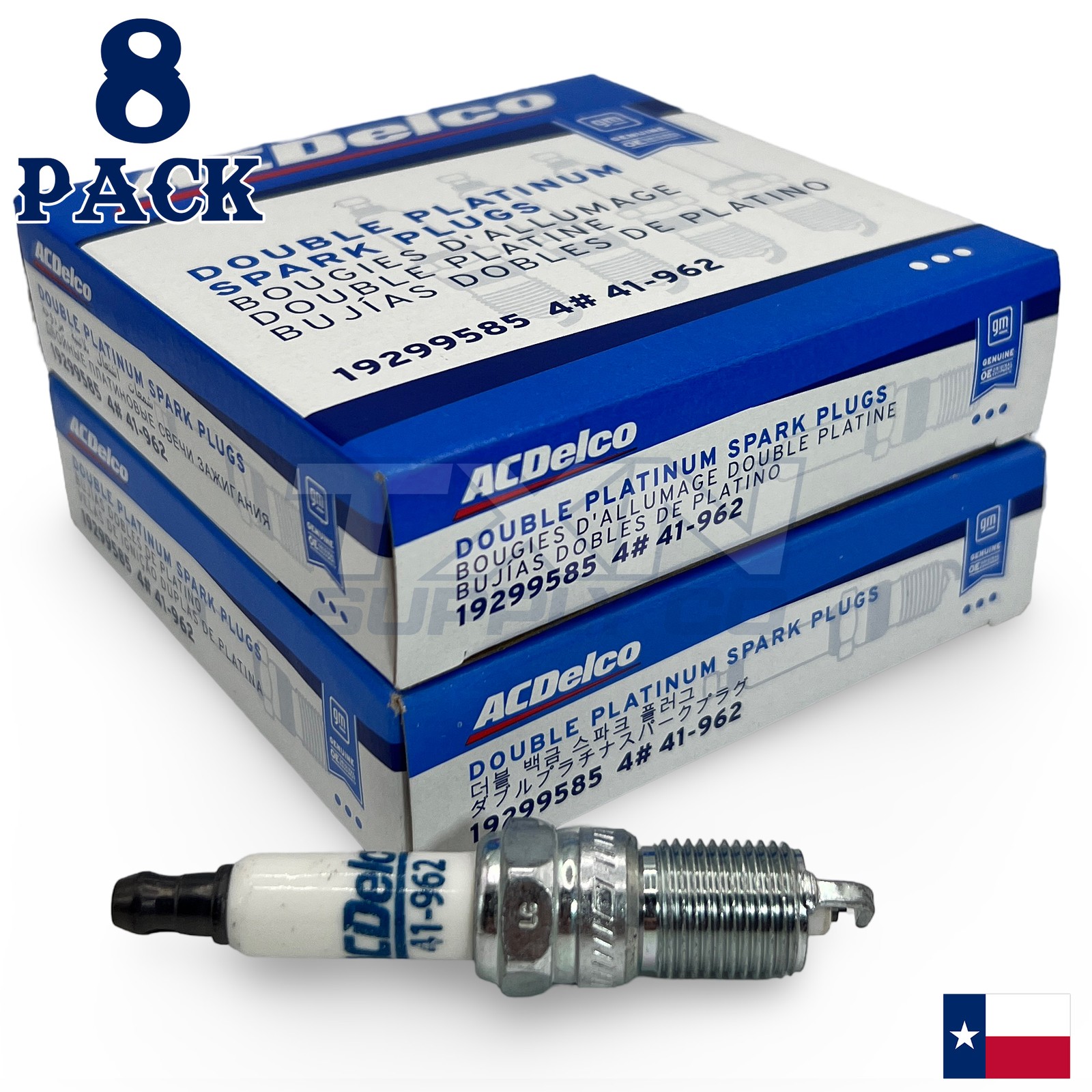 2009 Pontiac G8 6.2L ACDelco Double Platinum Spark Plugs - 8 Pack