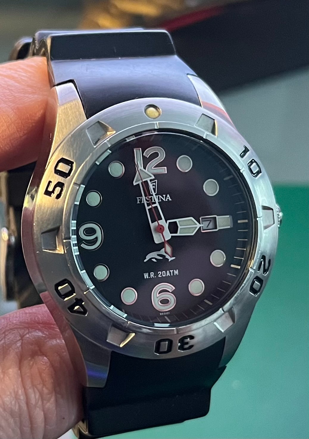 Men\'s Festina Quartz Dive Watch, W.R. 20ATM - Used Good Men\'s Festina Quartz Dive Watch, W.R. 20ATM - Used Good