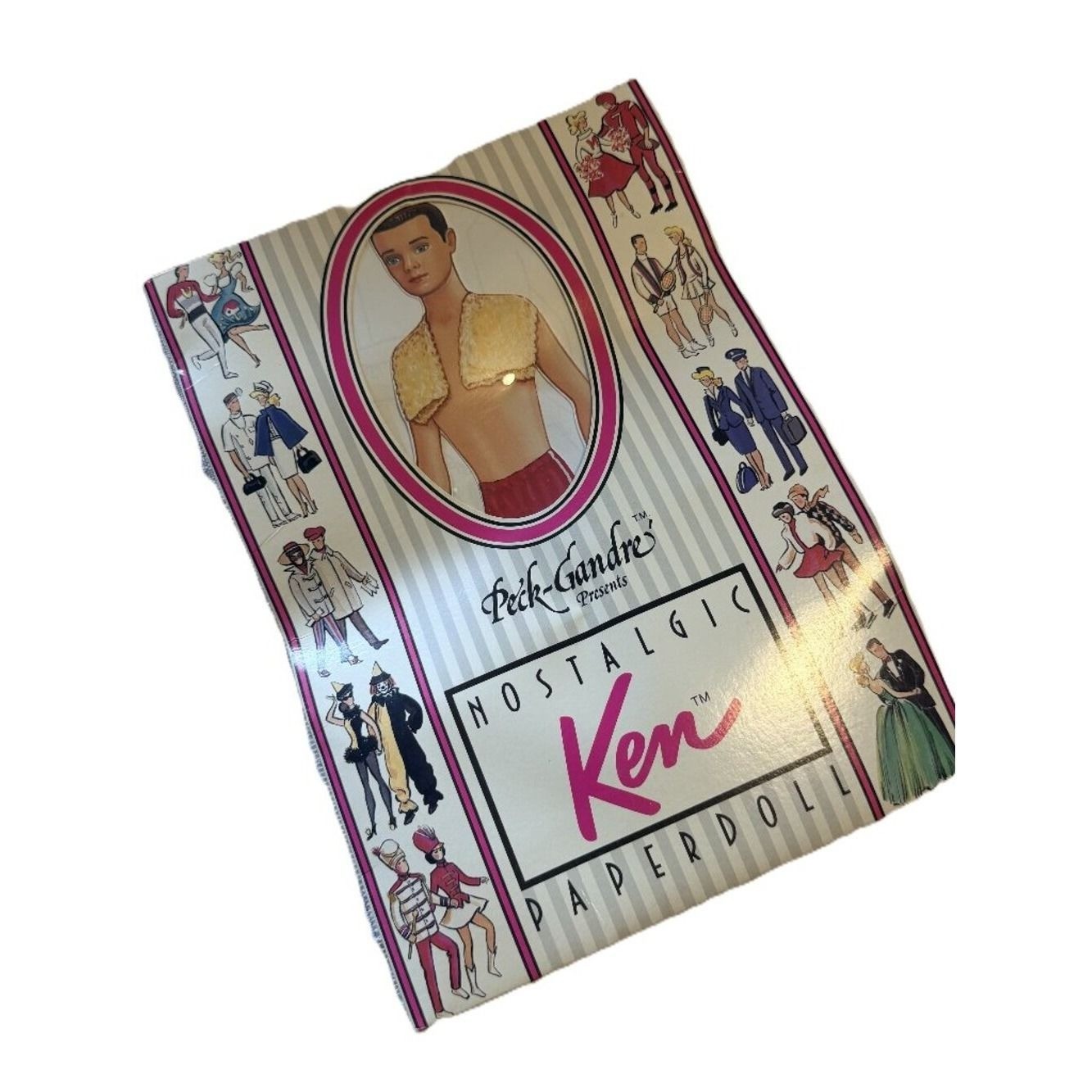 Vintage Ken Paper Doll Book 1989 Peck-Gandre Brunette Ken TOYS
