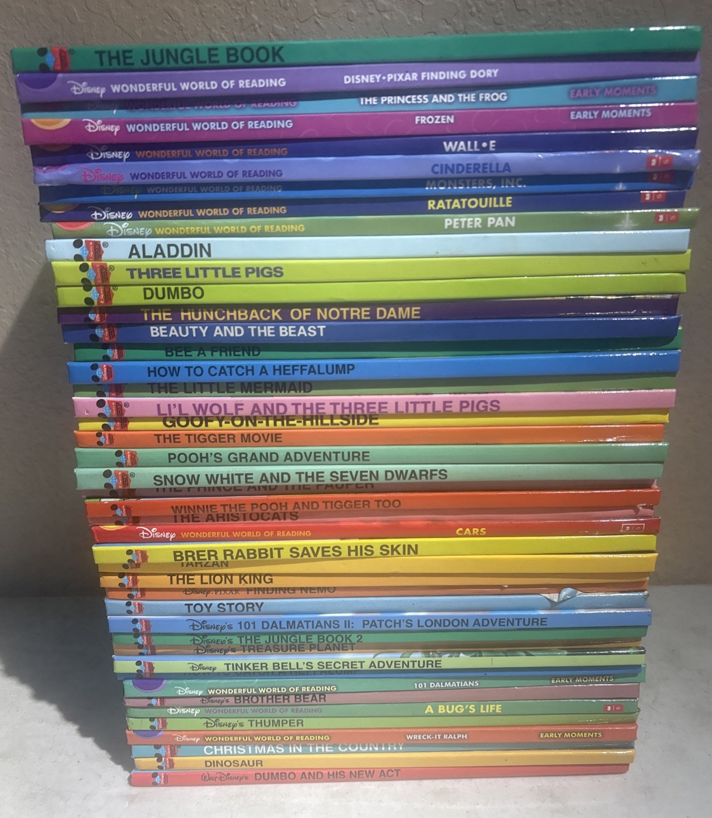 Large Bundle of 44 Vintage & New Disney Wonderful World Of Reading Books Large Bundle of 44 Vintage & New Disney Wonderful World Of Reading Books
