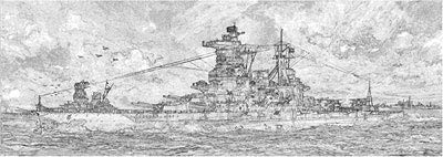 Fujimi 1/350 HighSpeed Battleship Imperial Japanese Navy Haruna 1944 Model kit