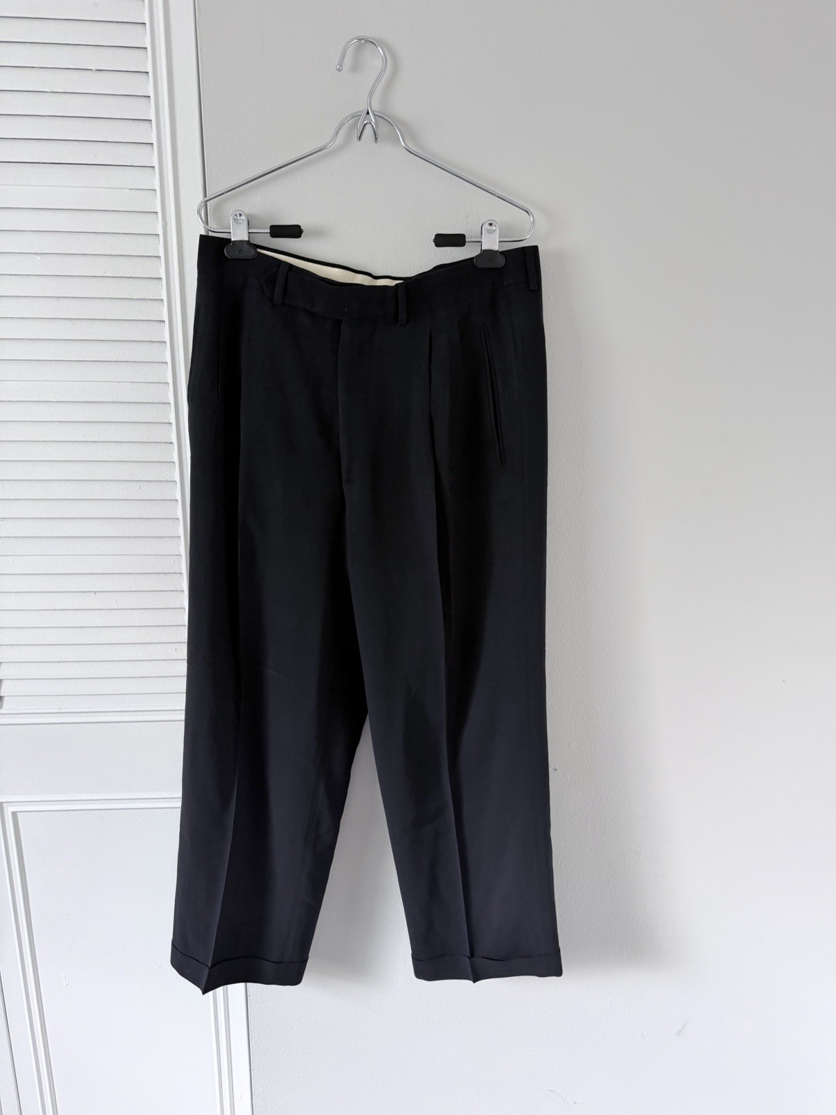 VTG Giorgio Armani Classico Laine Wool Doublure Cuffer Baggy Trouser Pants 32x27 VTG Giorgio Armani Classico Laine Wool Doublure Cuffer Baggy Trouser Pants 32x27