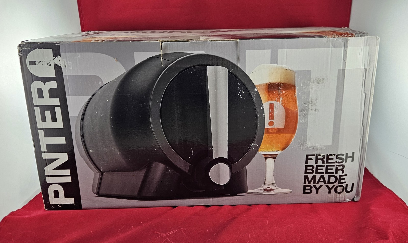 New Pinter 3 Beer Pinter Brewing Machine Electric Blue w/ standWATER DAMAGED BOX