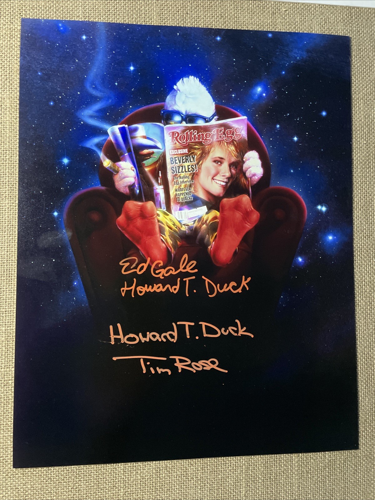 HOWARD THE DUCK autograph Cast Signed Photograph Picture Movie Photo COA P1 HOWARD THE DUCK autograph Cast Signed Photograph Picture Movie Photo COA P1