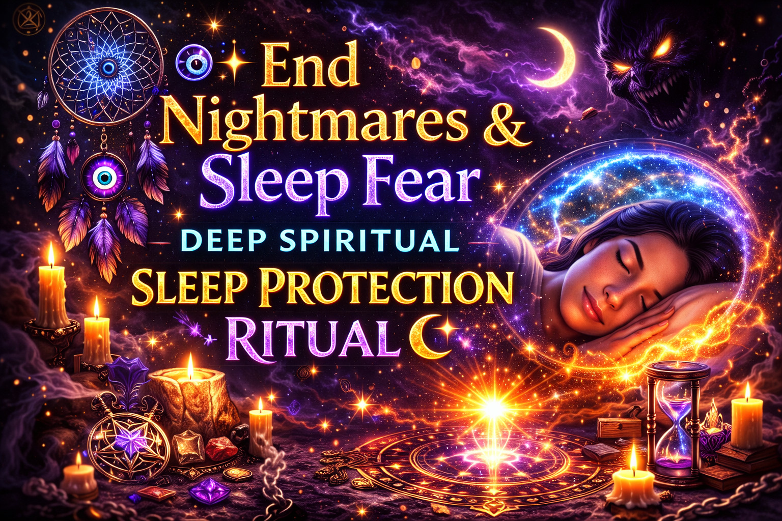 🧿✨ End Nightmares & Sleep Fear – Deep Spiritual Sleep Protection Ritual 🌙