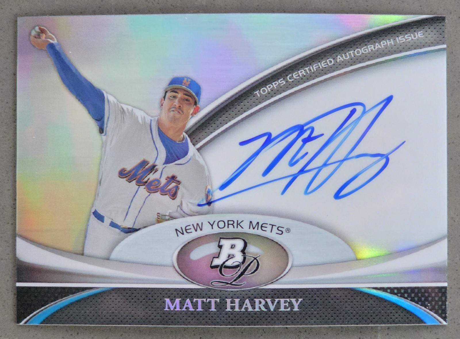 2011 Bowman Platinum Matt Harvey Prospect Auto #BPA-MH 2011 Bowman Platinum Matt Harvey Prospect Auto #BPA-MH