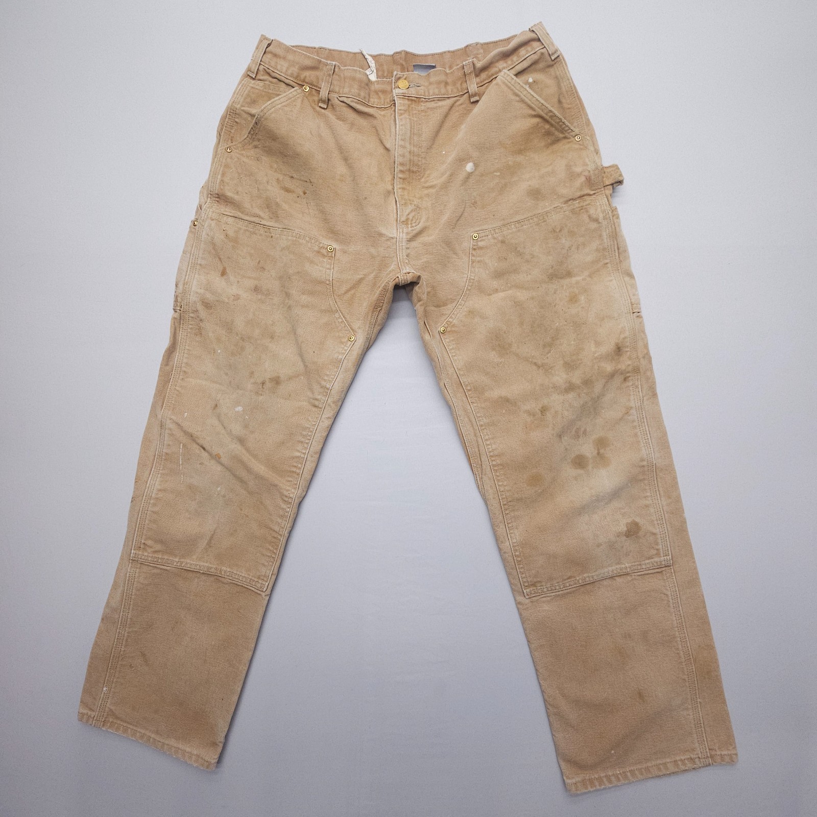 Vintage USA Carhartt B01 Double Knee Pants 38 x 32 (Actual 36x30) Tan Workwear Vintage USA Carhartt B01 Double Knee Pants 38 x 32 (Actual 36x30) Tan Workwear