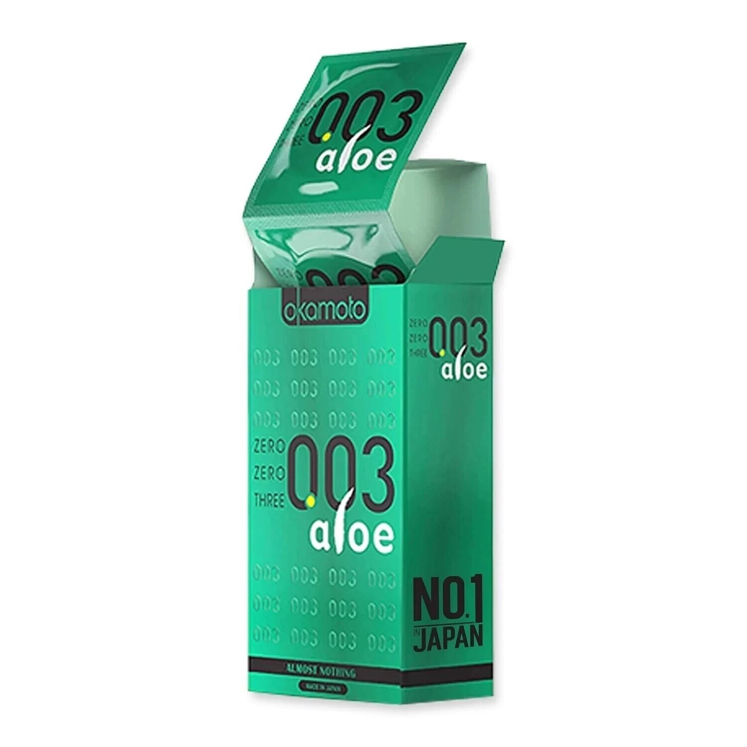 Okamoto 0.03 Japan\'s Best 003 Aloe 10 count Natural Water Based Lube Condom Okamoto 0.03 Japan\'s Best 003 Aloe 10 count Natural Water Based Lube Condom