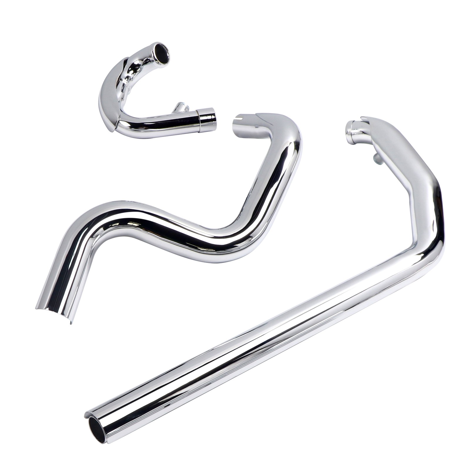 Front Exhaust Pipe Set for Harley Softail 00-17, Only Front Pipe  No Mufflers.