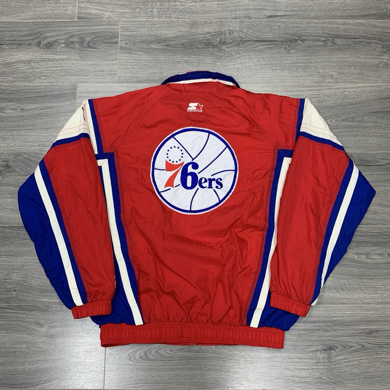 Vintage 1990S Starter Philadelphia 76Ers Windbreaker Jacket Large Men’s Red NBA Vintage 1990S Starter Philadelphia 76Ers Windbreaker Jacket Large Men’s Red NBA